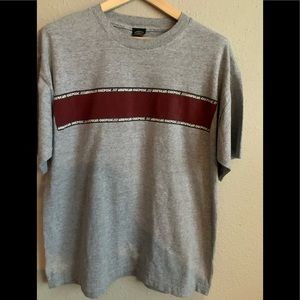 Grey American Outpost Vintage T-shirt Size Large Mens